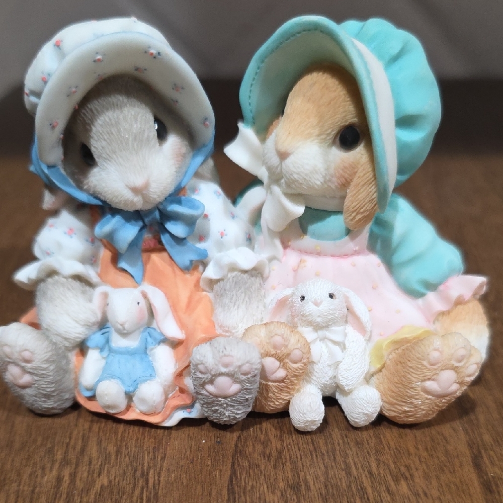 Enesco My Blushing Bunnies "Blessings Multiply When Shared"